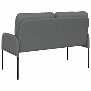 Pohovky s polštářem 110cm Tmavě šedá Překližka - obrázek 4