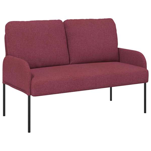 vidaXL Diivanid padjaga 110cm Veinpunane Vineer