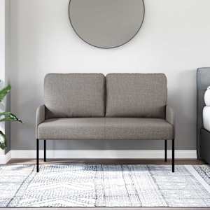 Pohovky s polštářem 110cm Taupe Překližka - obrázek 3