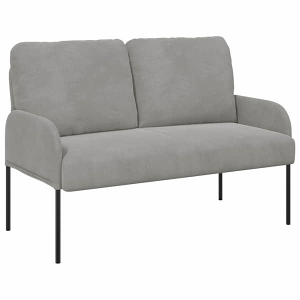 vidaXL Diivanid padjaga 110cm Helehall Vineer