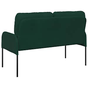 Pohovky s polštářem 110cm Tmavě zelená Překližka - obrázek 6