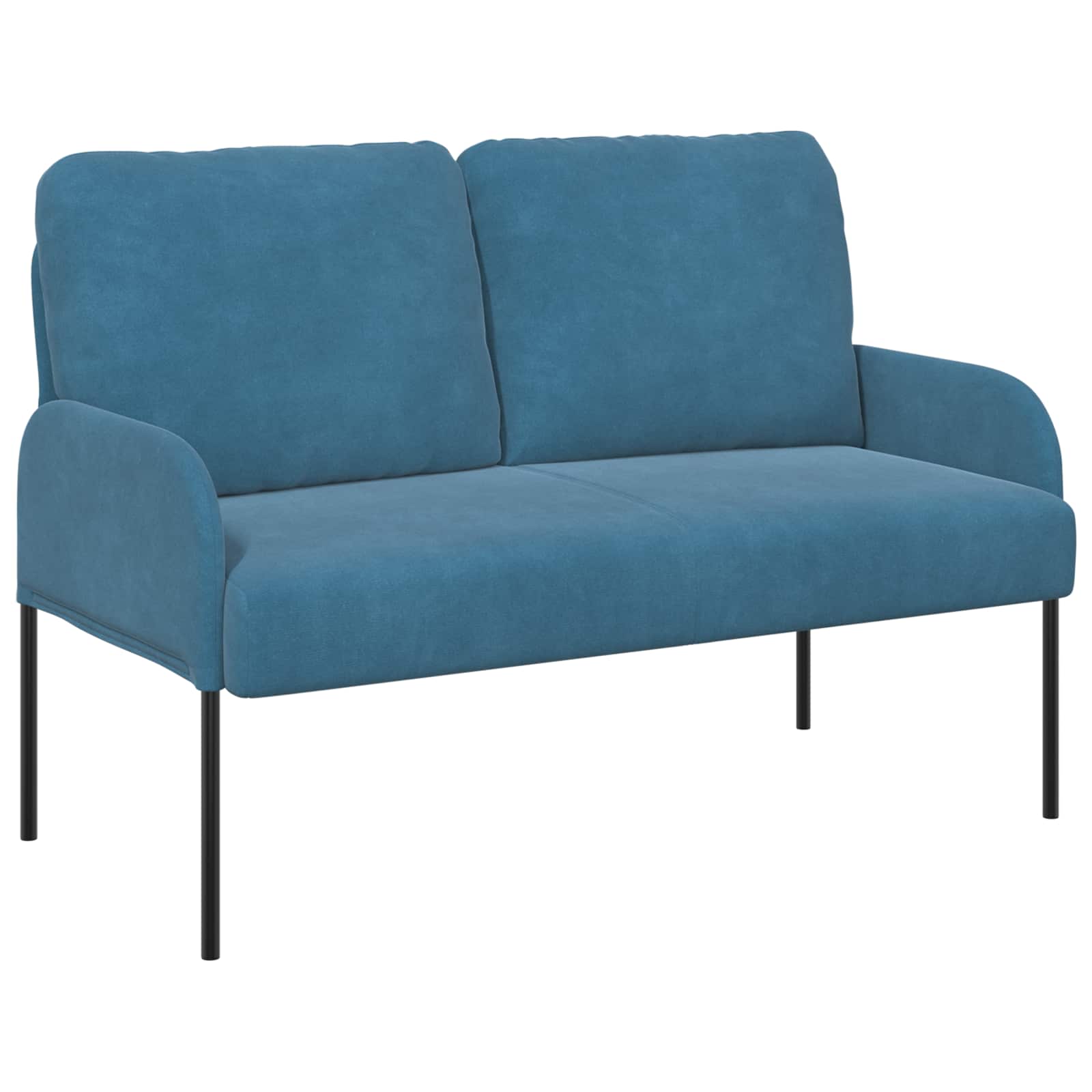 Sedací soupravy 3 pcs Modrá 115 x 56 x 80 cm Překližka - obrázek 5