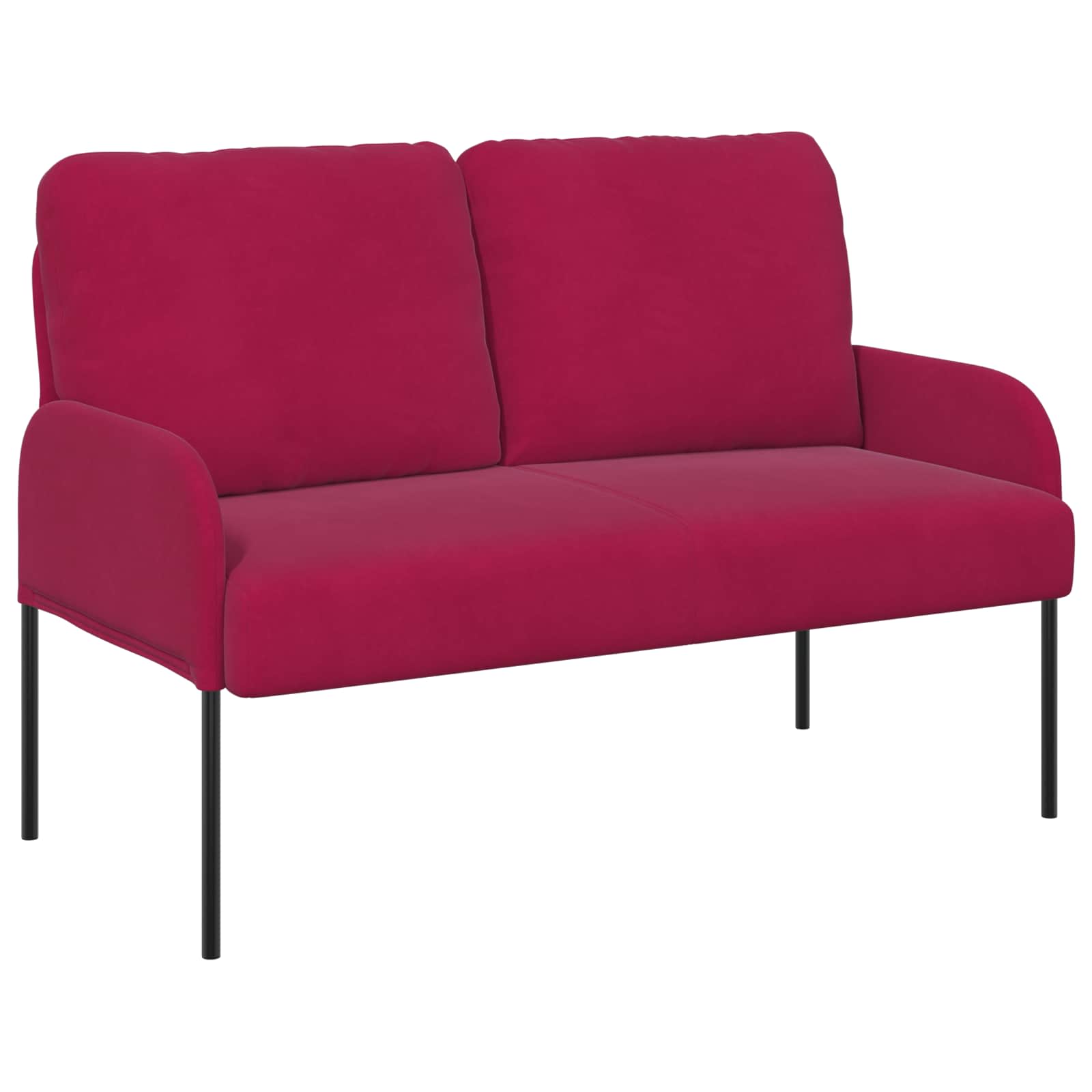 Sedací soupravy 3 pcs Víno Červené 115 x 56 x 80 cm Překližka - obrázek 5