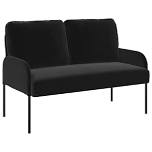 Sedací soupravy 3 pcs Černá 115 x 56 x 80 cm Překližka - obrázek 5