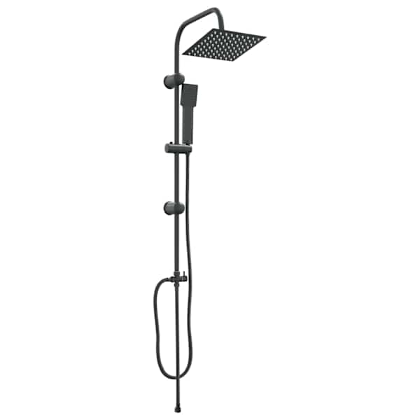 vidaXL Du&scaron;is&uuml;steem Must 47 x 20 x 95 cm Roostevaba teras