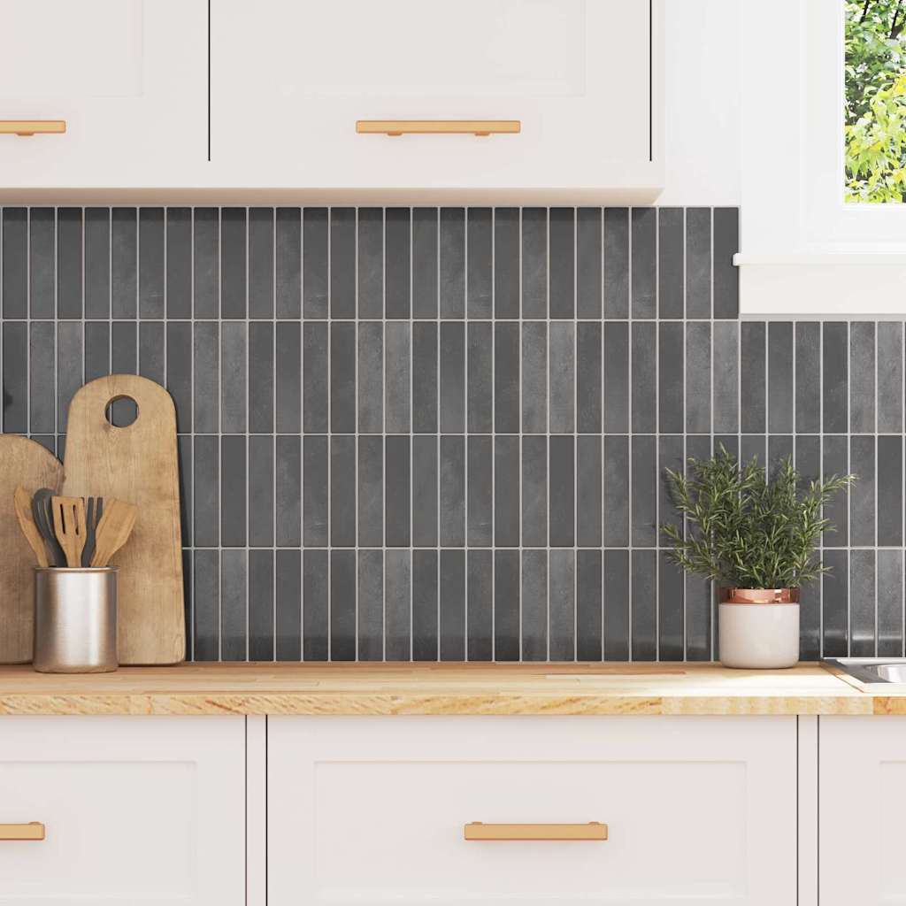 vidaXL Rechteckige Fliese 10 pcs Grau 29 x 23 x 0,08 cm