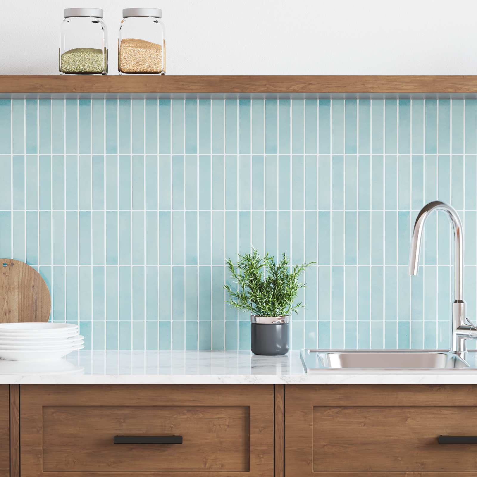 vidaXL Rechteckige Fliese 20 pcs Grau-Grün 29 x 22,9 cm