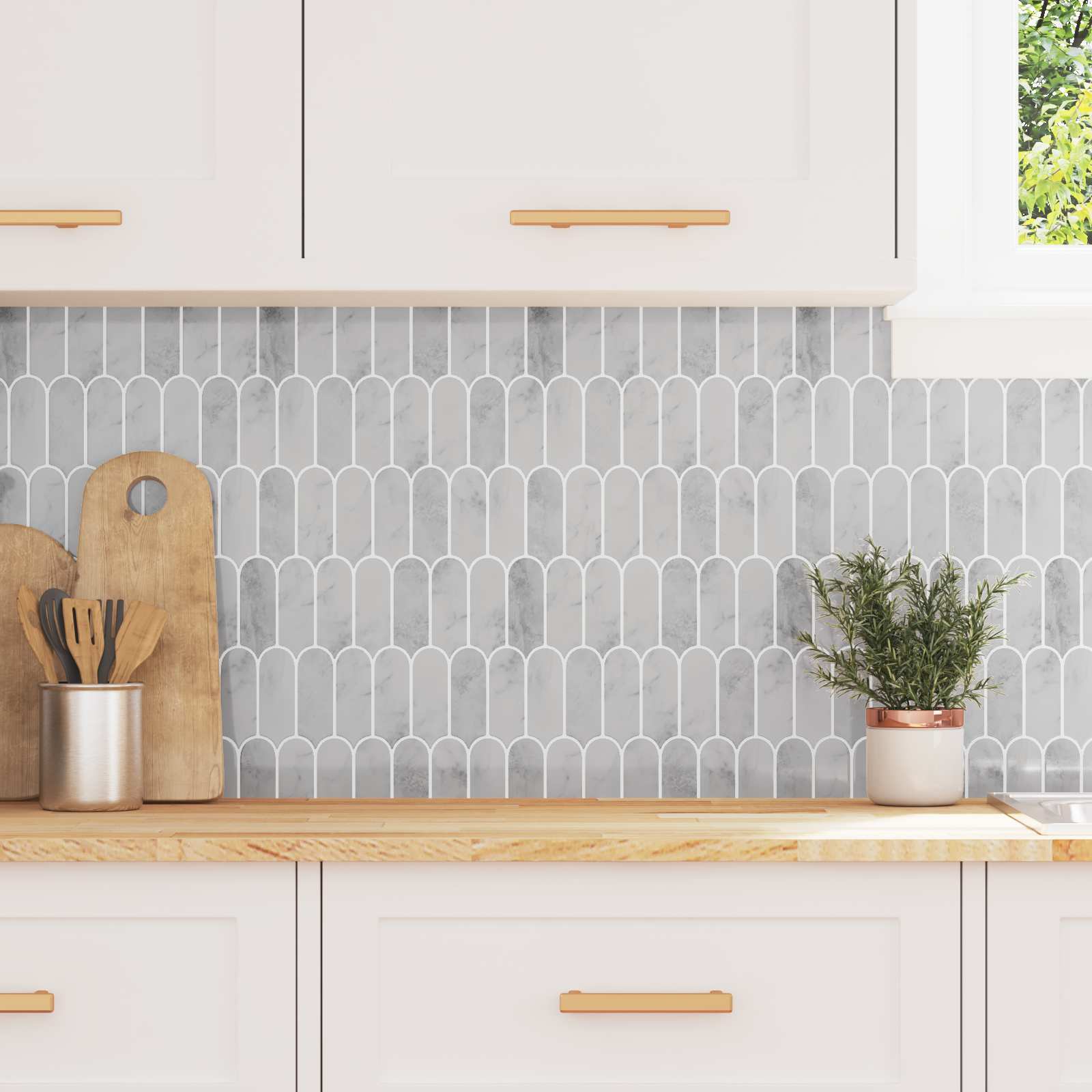 vidaXL Dekorative Aufkleber 50 pcs Grau Marmor 30 x 30 x 0,8 cm