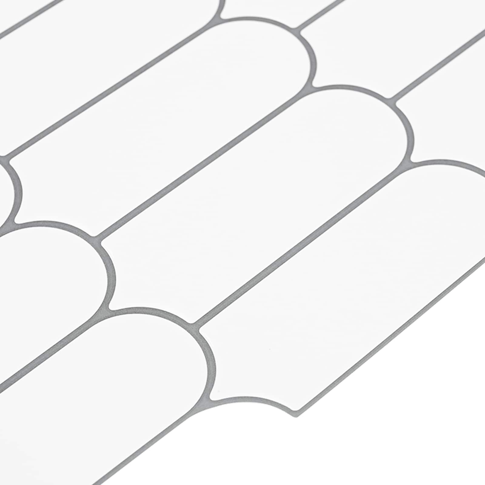 Dekorativne nalepke 50 pcs Bela siva 30 x 30 x 0,8 cm - slika 6