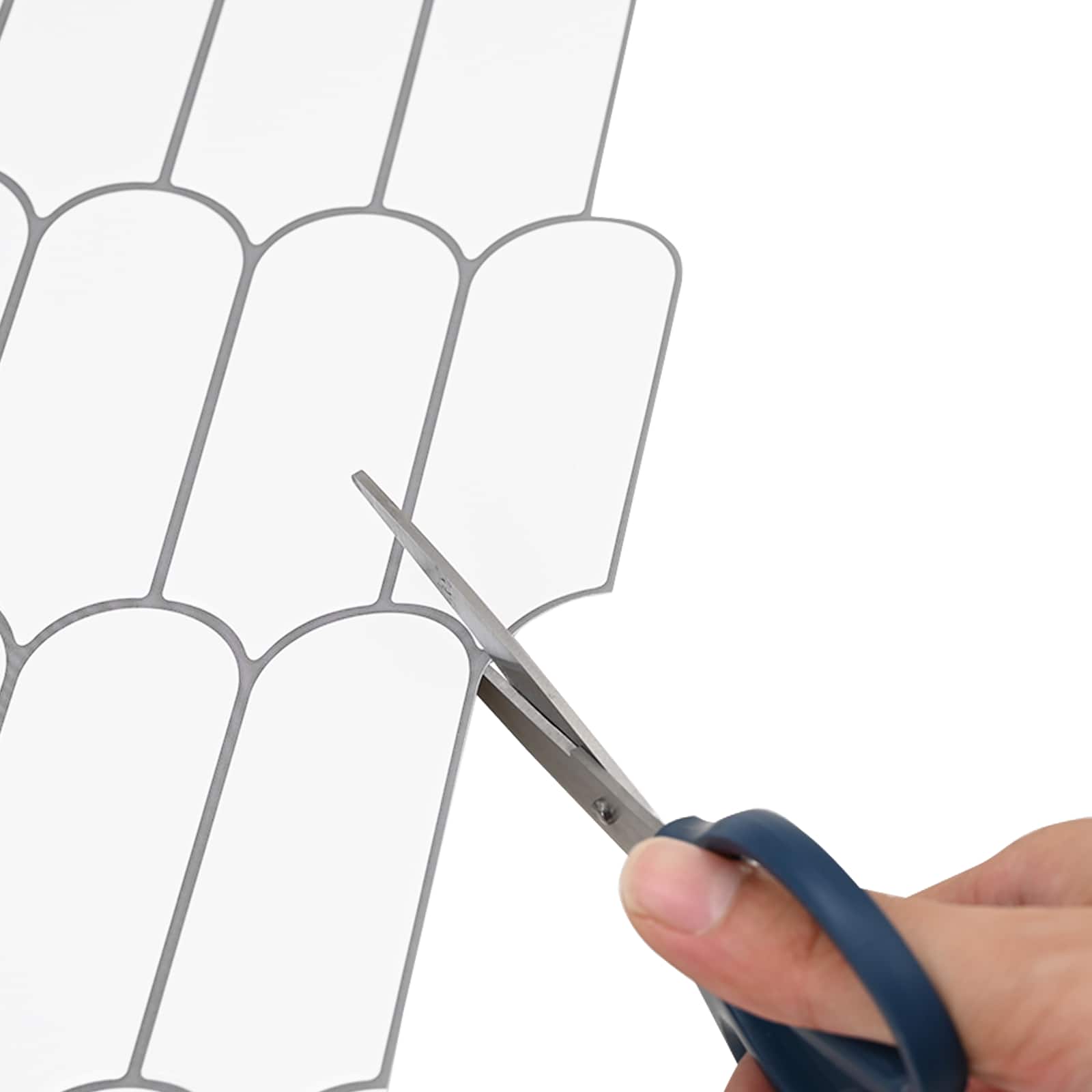 Dekorativne nalepke 50 pcs Bela siva 30 x 30 x 0,8 cm - slika 7