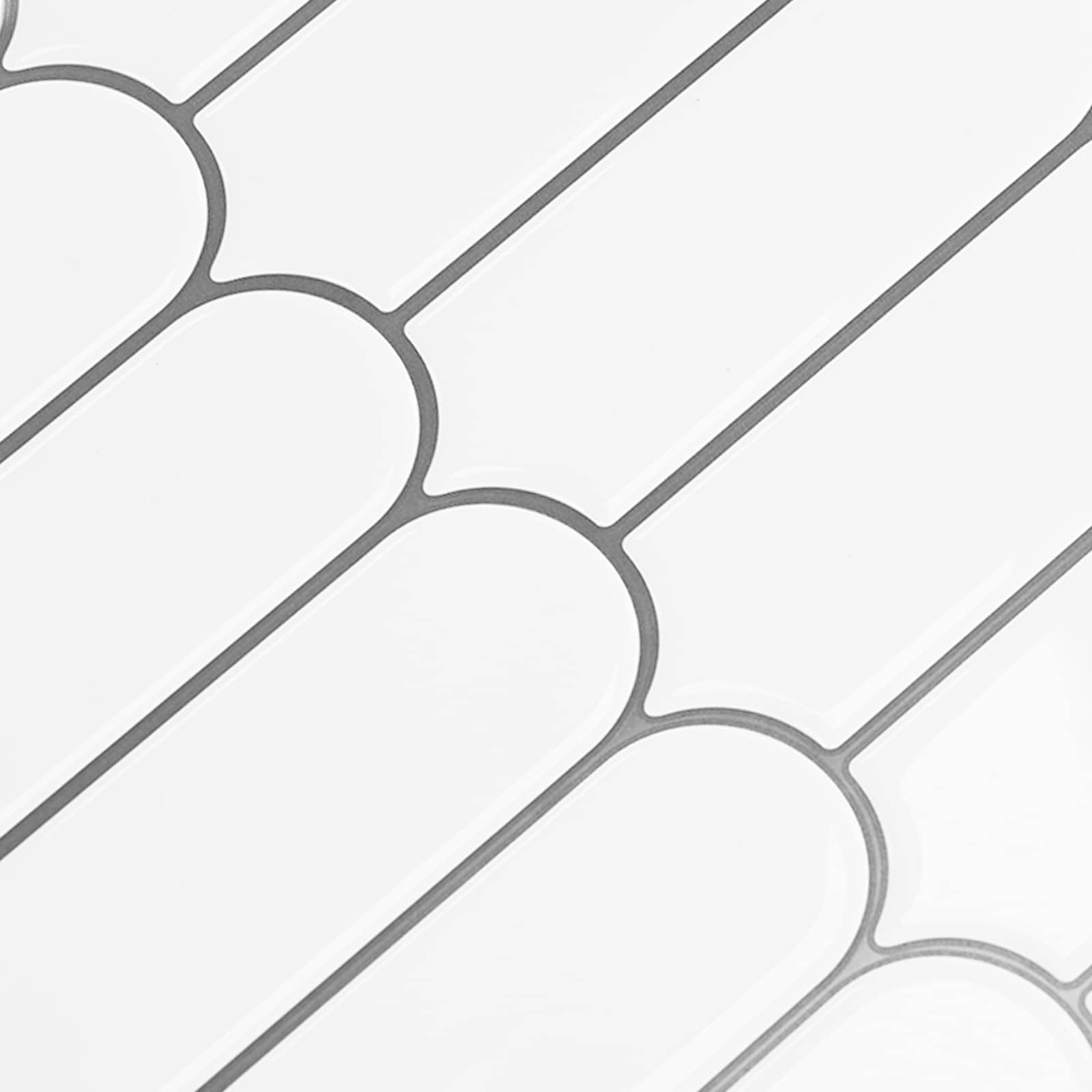 Dekorativne nalepke 50 pcs Bela siva 30 x 30 x 0,8 cm - slika 11