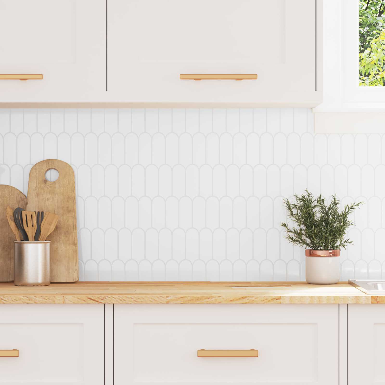 vidaXL Dekorative Aufkleber 20 pcs Weiß 30 x 30 x 0,8 cm