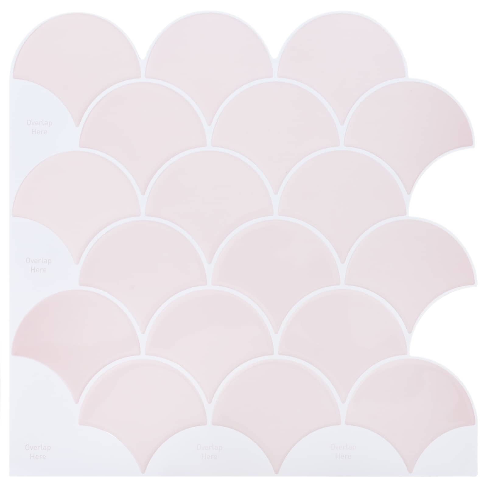 Thumbnail - vidaXL Fischschuppen Fliese 20 pcs Hellrosa 30 x 30 cm