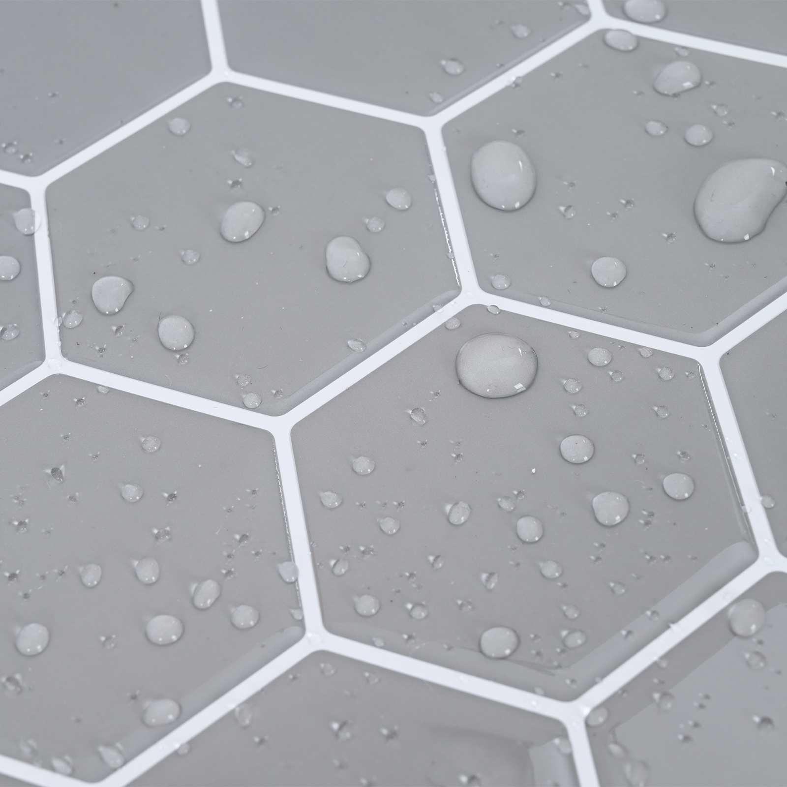 Šesterokotna ploščica 20 pcs Siva 30 x 30 cm Poliuretan in PET - slika 10