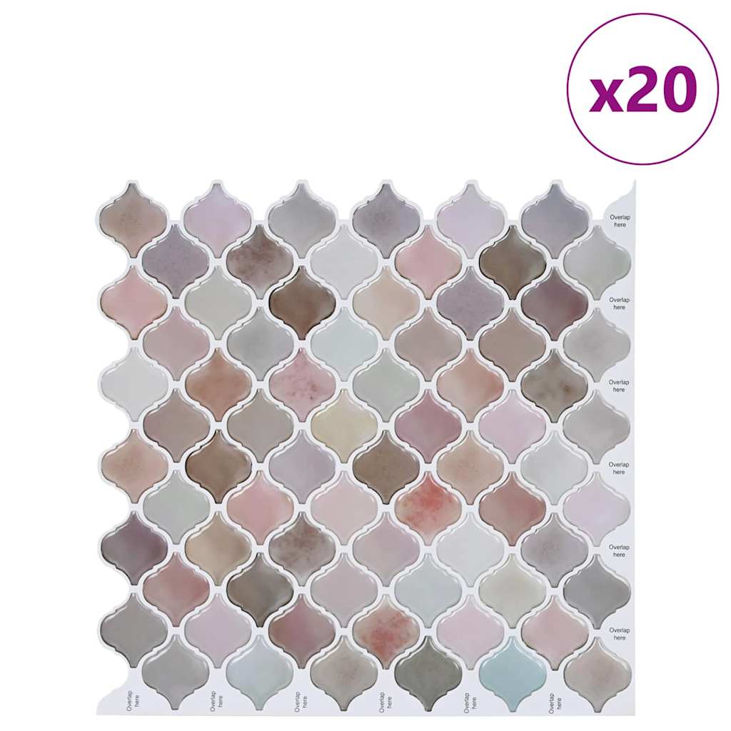 Thumbnail - vidaXL Lanturn Fliese 20 pcs Beige 27 x 27 cm Polyurethan und PET