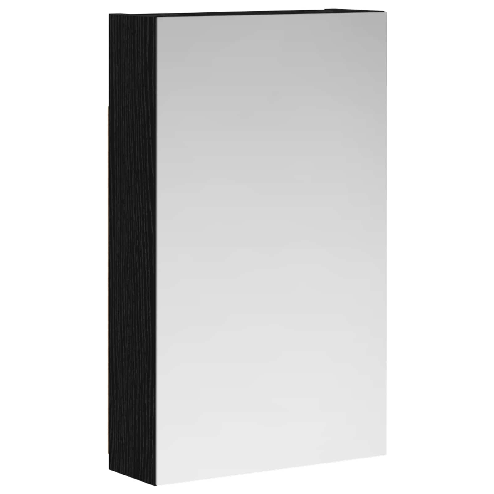 Koupelnová zrcadlová skříň s policí Černý dub 30 x 10,5 x 50 cm - obrázek 2