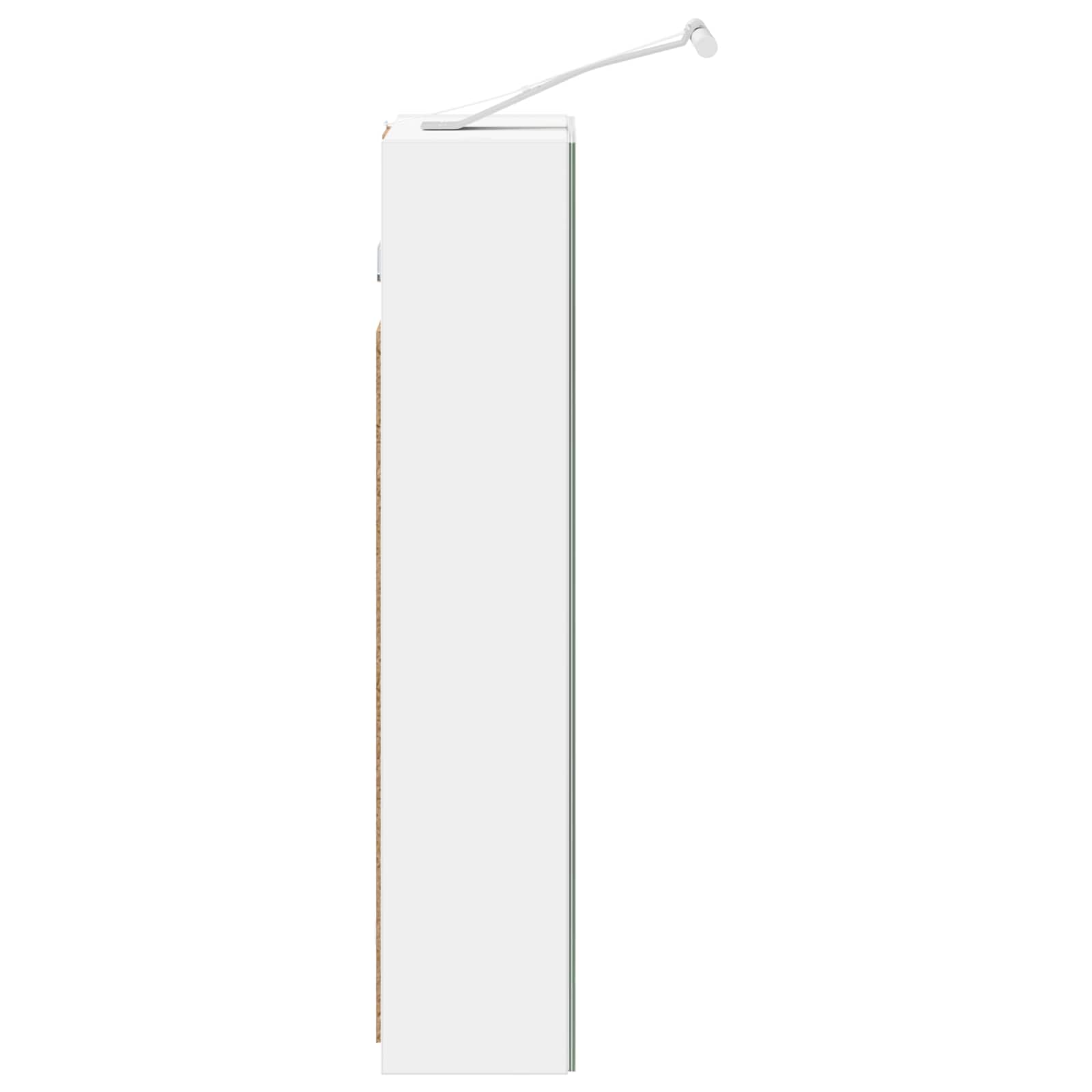 Koupelnová zrcadlová skříň s policí Bílá 30 x 10,5 x 50 cm - obrázek 8