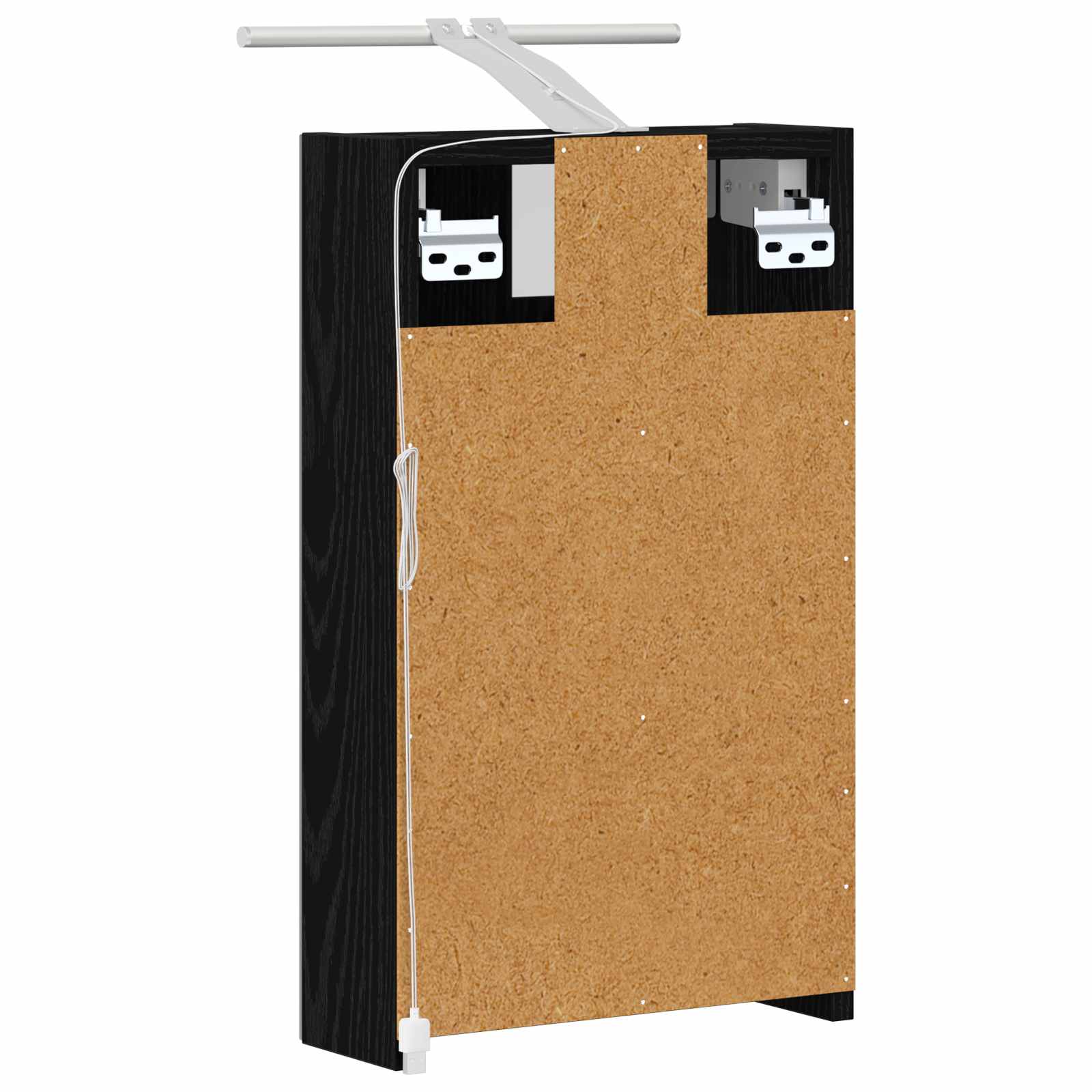 Koupelnová zrcadlová skříň s policí Černý dub 30 x 10,5 x 50 cm - obrázek 9