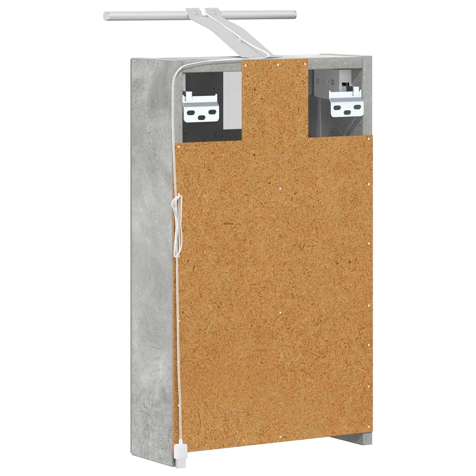 Koupelnová zrcadlová skříň Betonově šedá 30 x 10,5 x 50 cm - obrázek 9