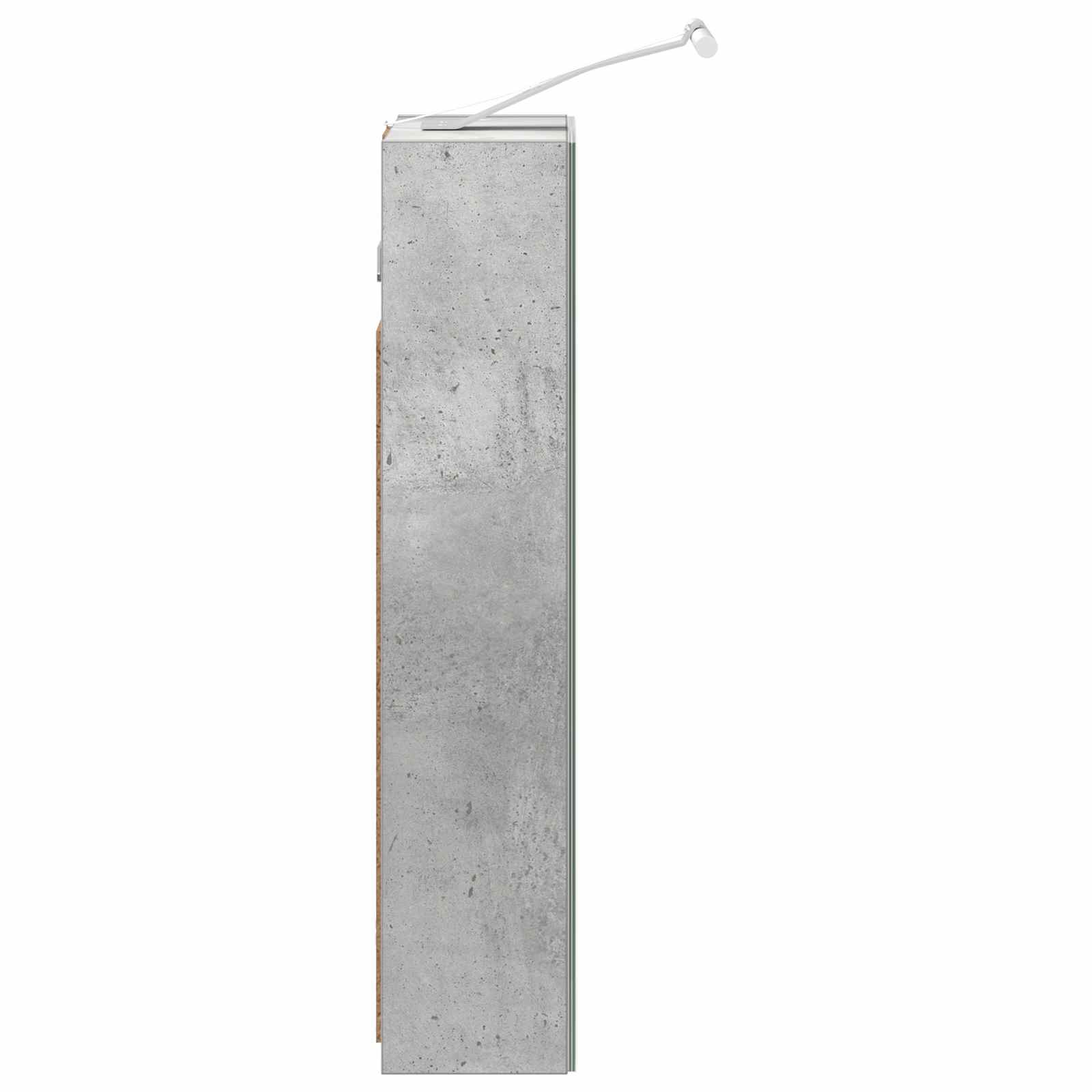 Koupelnová zrcadlová skříň Betonově šedá 30 x 10,5 x 50 cm - obrázek 8