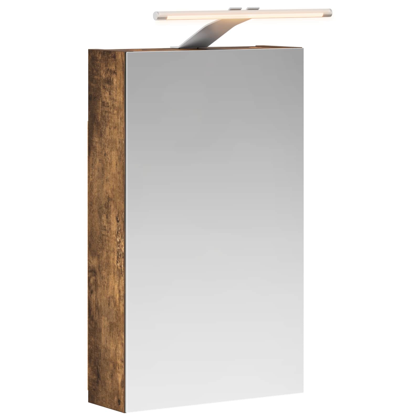 Koupelnová zrcadlová skříň Kouřový dub 30 x 10,5 x 50 cm - obrázek 2