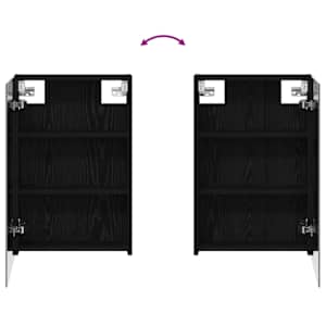Koupelnová zrcadlová skříň Černý dub 40 x 10,5 x 60,5 cm - obrázek 10