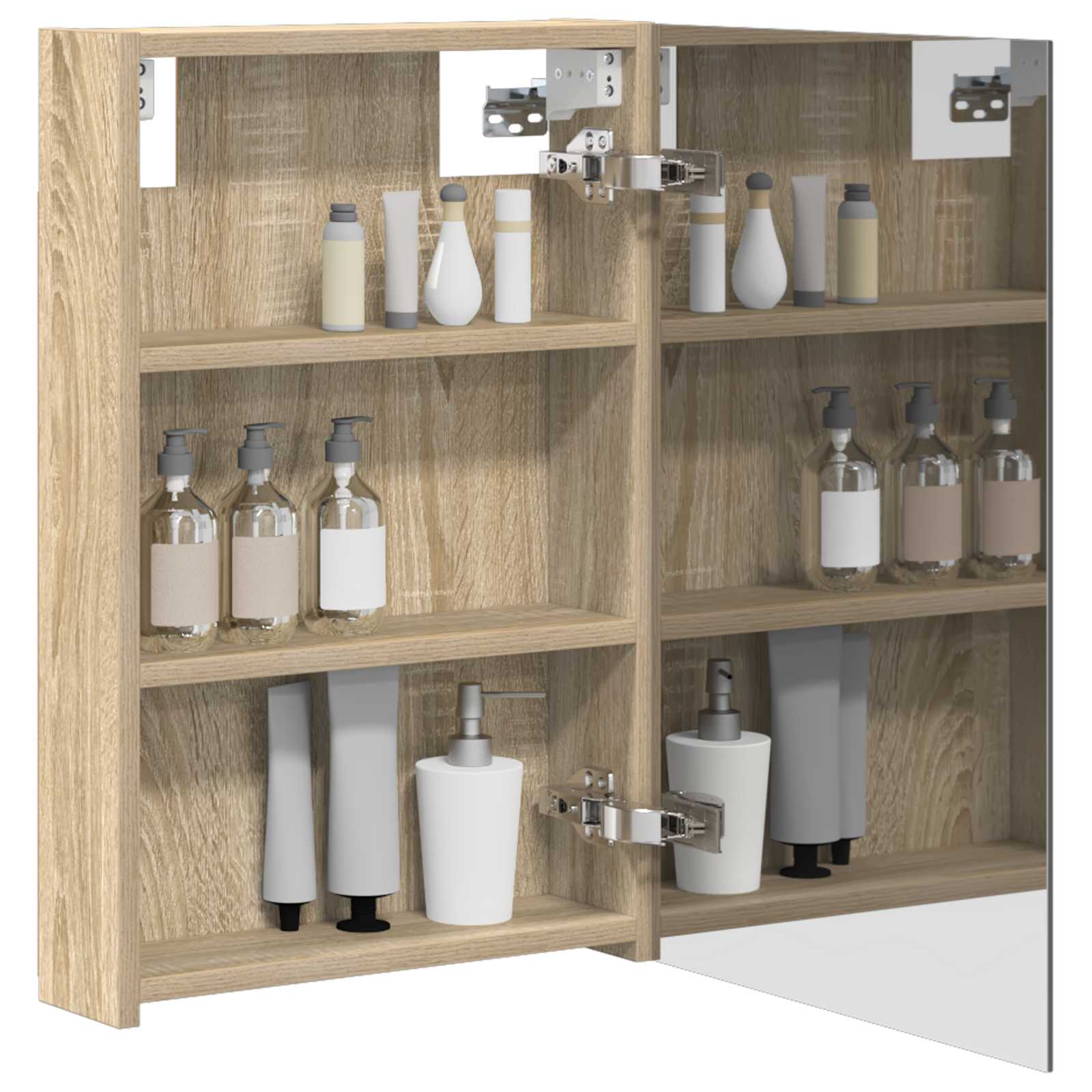 Koupelnová zrcadlová skříň Sonoma dub 40 x 10,5 x 60,5 cm - obrázek 3