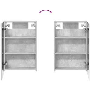 Koupelnová zrcadlová skříň Betonově šedá 40 x 10,5 x 60,5 cm - obrázek 10