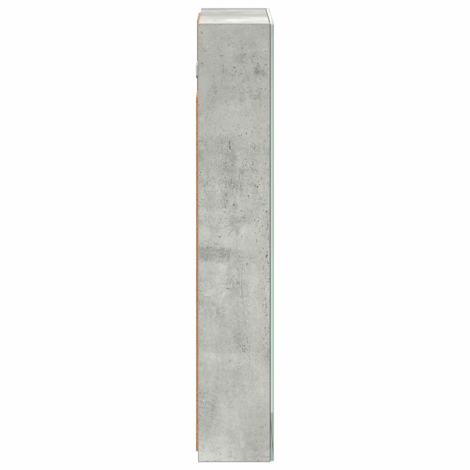 Koupelnová zrcadlová skříň Betonově šedá 40 x 10,5 x 60,5 cm - obrázek 7