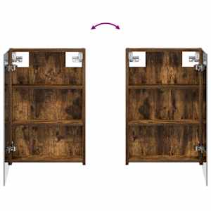 Koupelnová zrcadlová skříň Kouřový dub 40 x 10,5 x 60,5 cm - obrázek 10