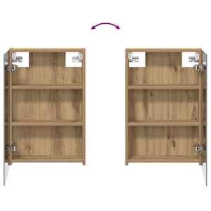 Koupelnová zrcadlová skříň Umělecký dub 40 x 10,5 x 60,5 cm - obrázek 10