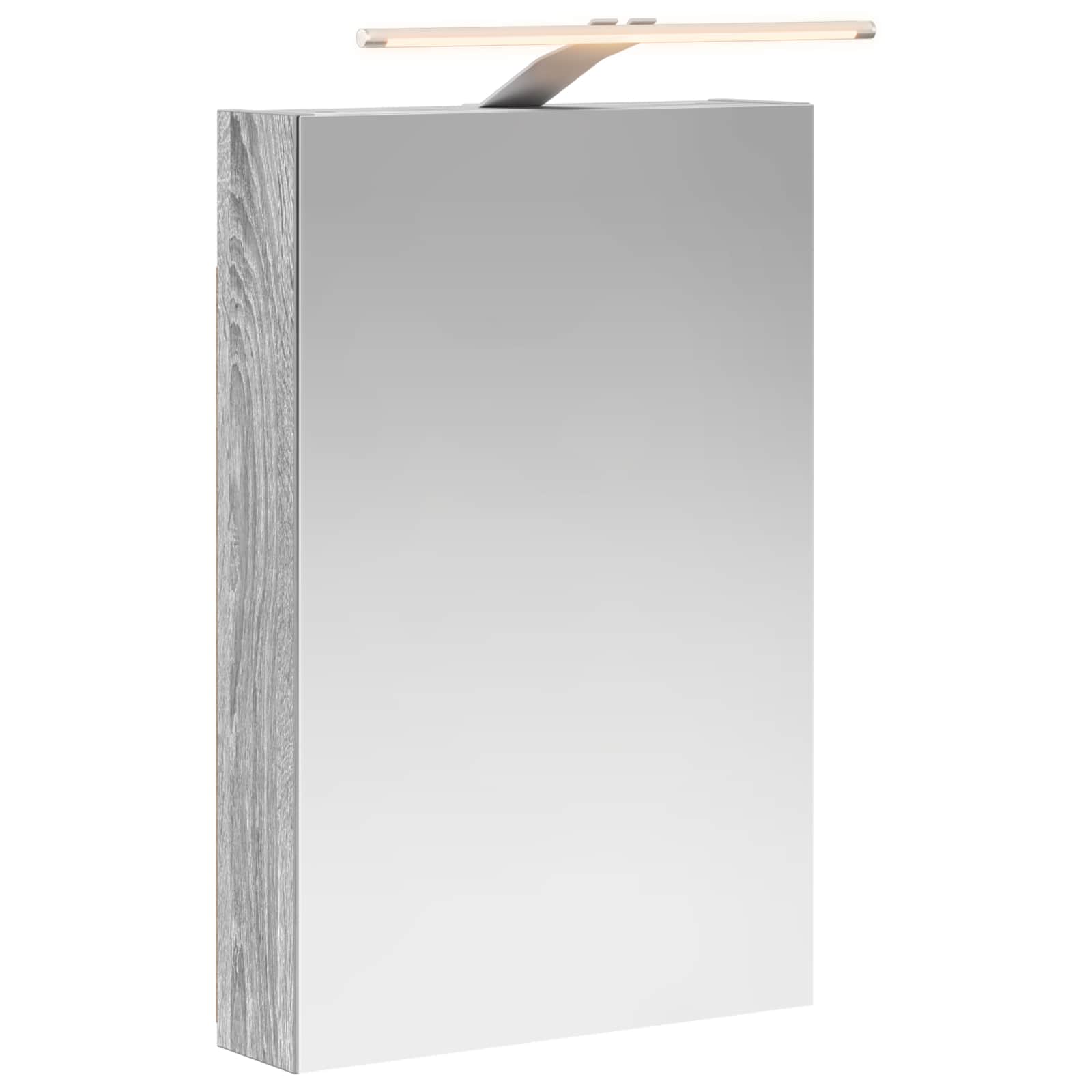 Koupelnová zrcadlová skříň Šedá Sonoma 40 x 10,5 x 60,5 cm - obrázek 2