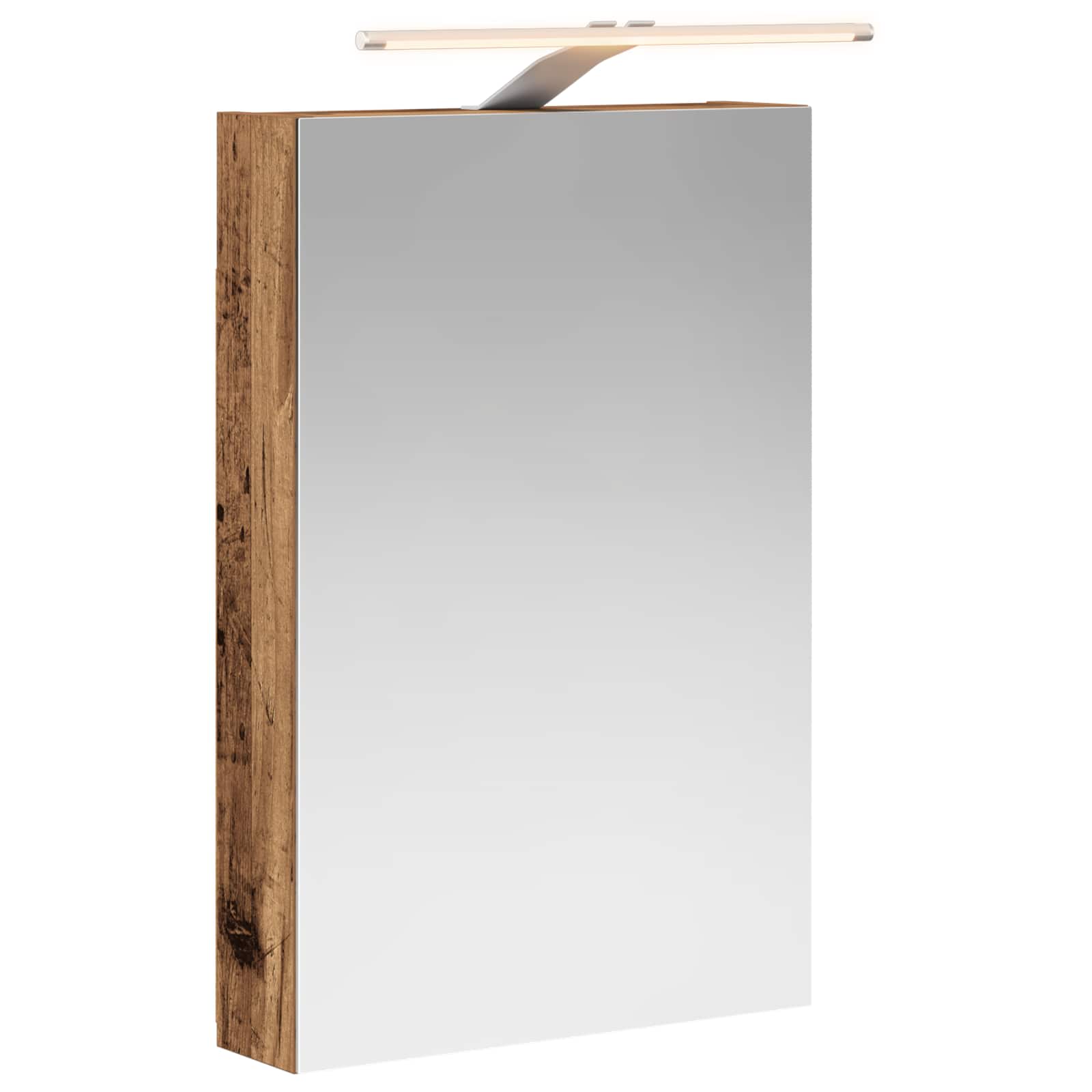 Koupelnová zrcadlová skříň Staré dřevo 40 x 10,5 x 60,5 cm - obrázek 2