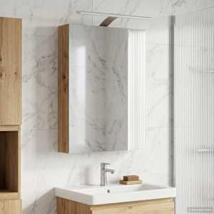 Koupelnová zrcadlová skříň Umělecký dub 40 x 10,5 x 60,5 cm - obrázek 1