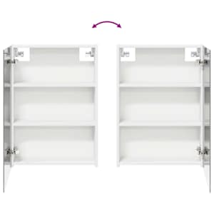 Koupelnová zrcadlová skříň s policí Bílá 50 x 14,5 x 70 cm - obrázek 10