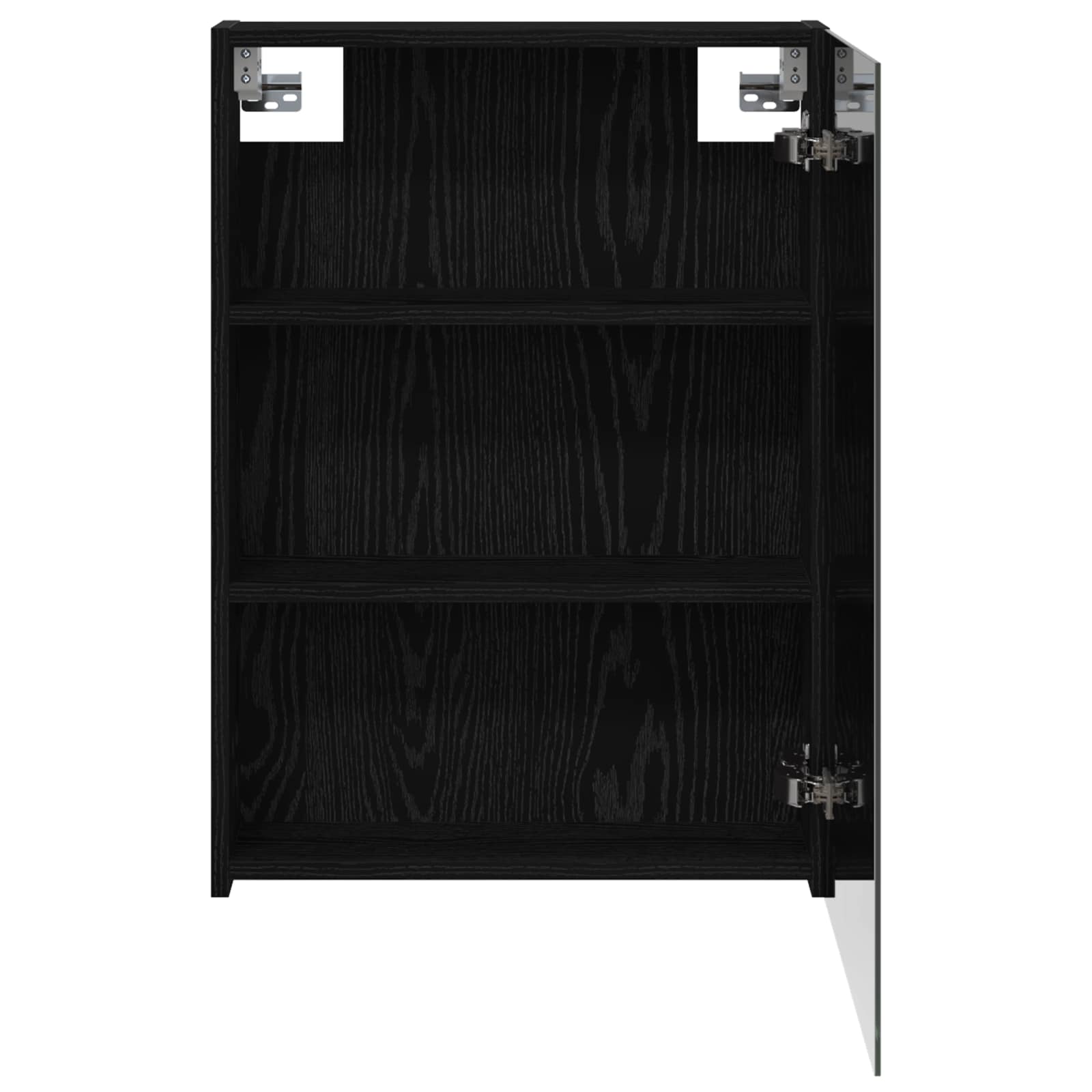 Koupelnová zrcadlová skříň s policí Černý dub 50 x 14,5 x 70 cm - obrázek 6