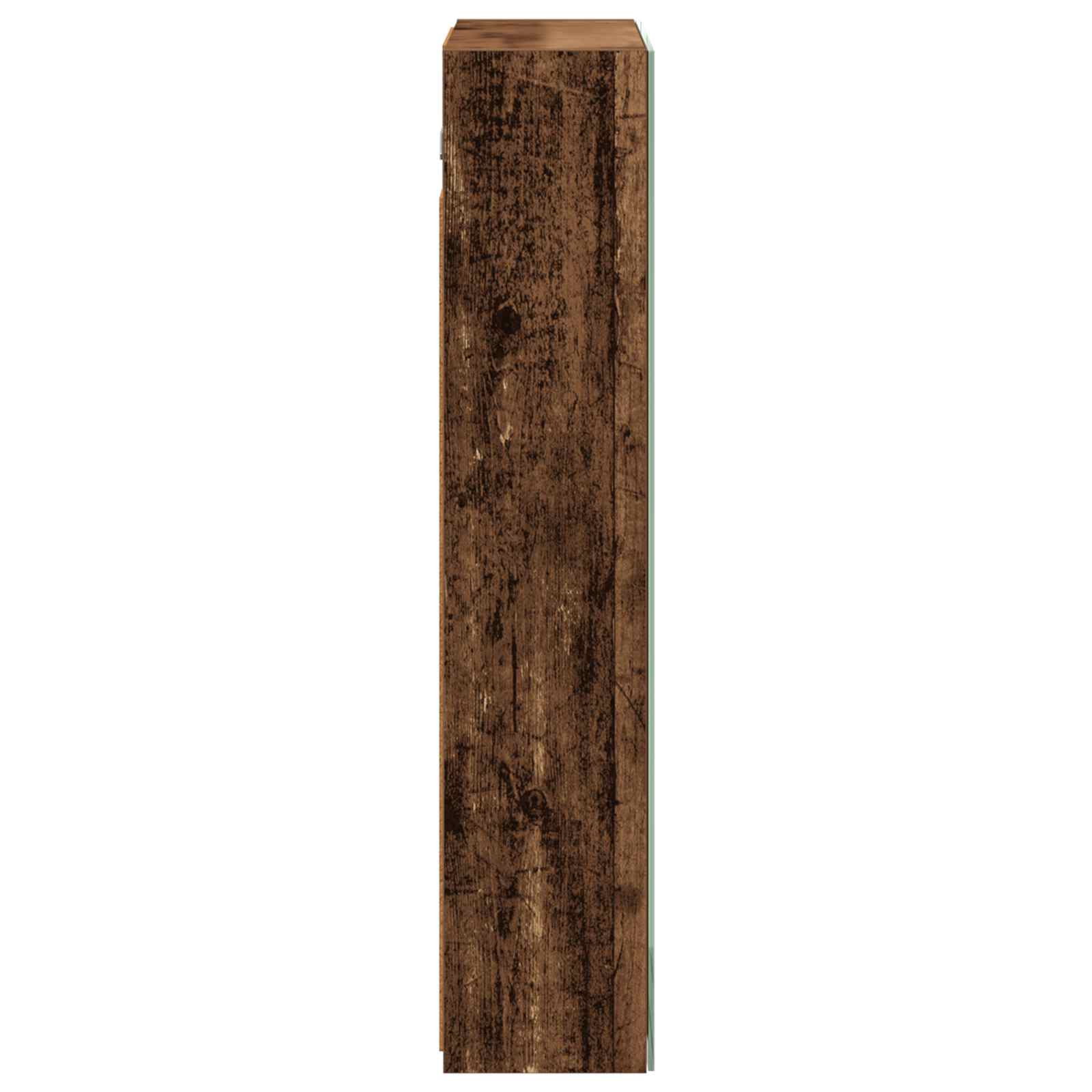 Koupelnová zrcadlová skříň Staré dřevo 50 x 14,5 x 70 cm - obrázek 7
