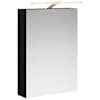 vidaXL Vannitoa peeglikapp Must tamm 50 x 14,5 x 70 cm Tehispuit