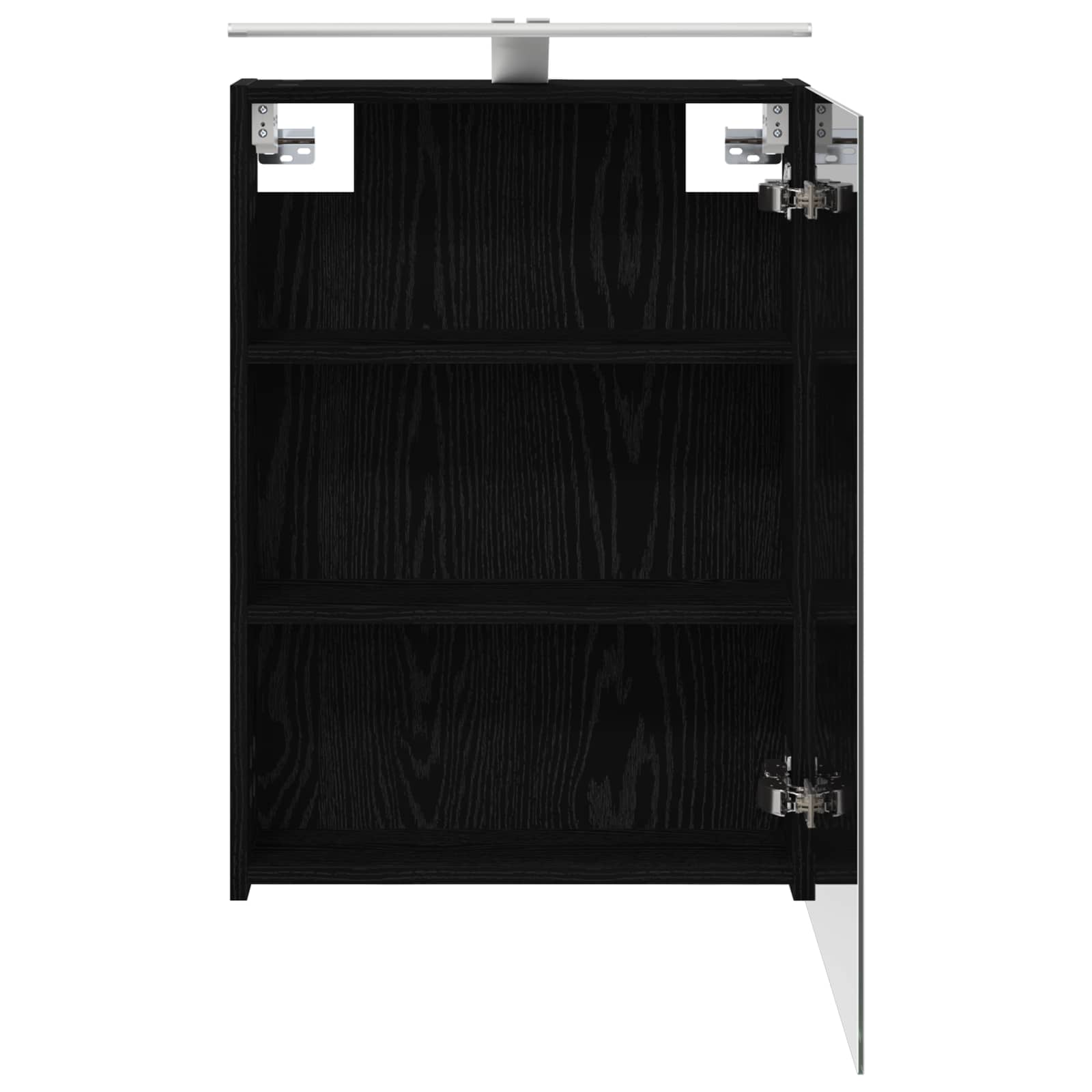 Koupelnová zrcadlová skříň s policí Černý dub 50 x 14,5 x 70 cm - obrázek 7