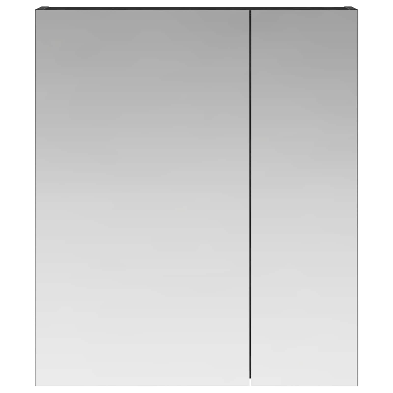 Koupelnová zrcadlová skříň s policí Černý dub 60 x 14,5 x 70 cm - obrázek 5