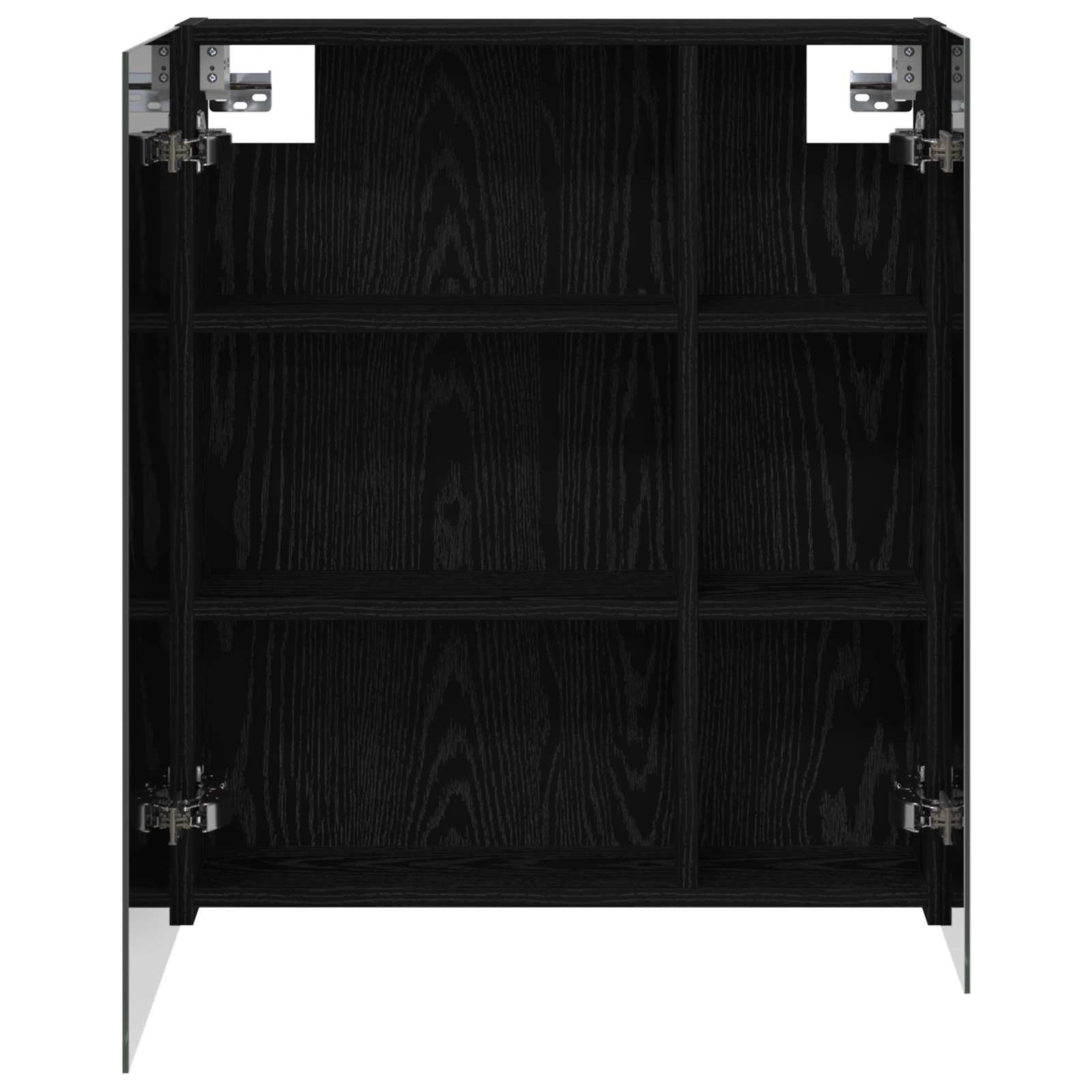 Koupelnová zrcadlová skříň s policí Černý dub 60 x 14,5 x 70 cm - obrázek 6