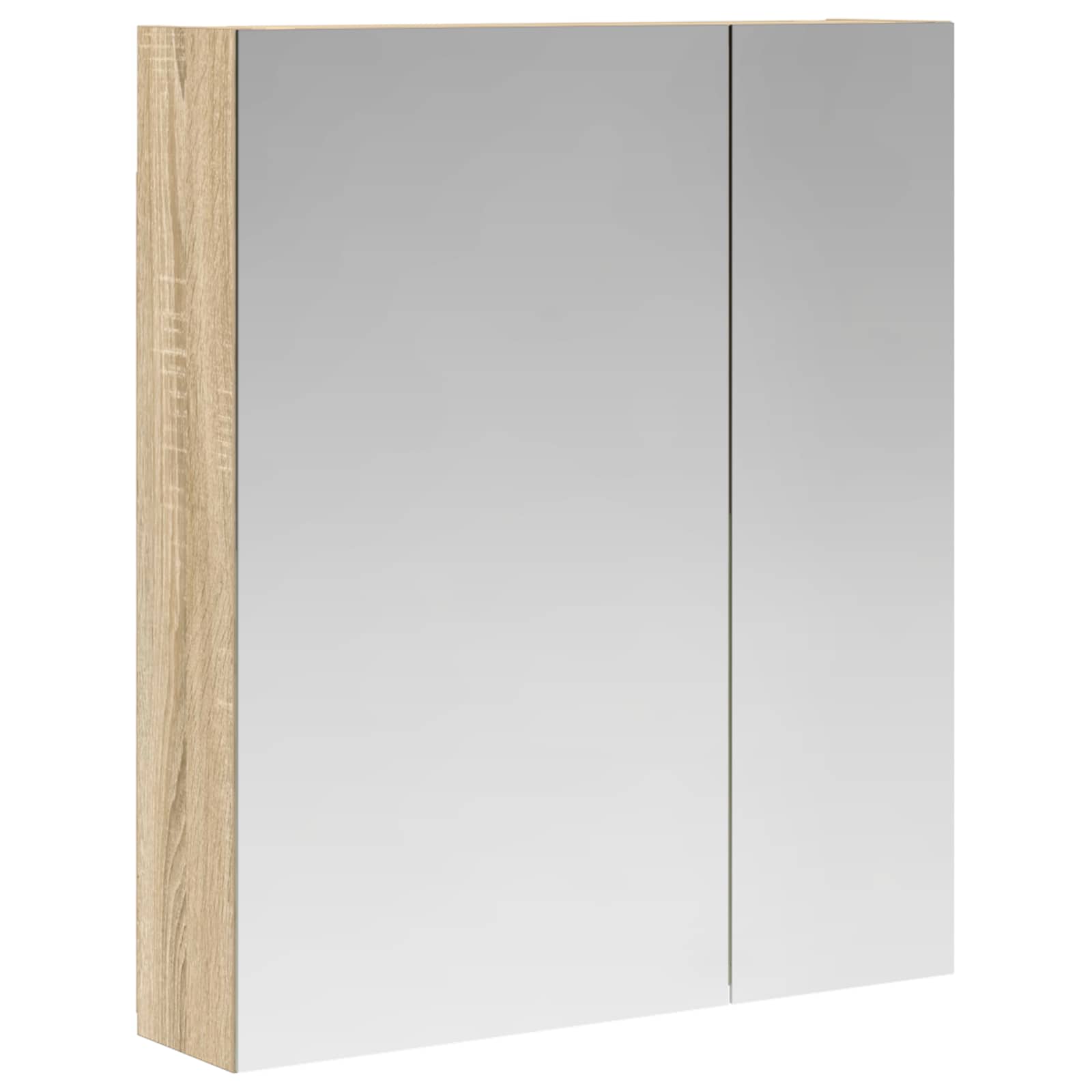 Koupelnová zrcadlová skříň Sonoma dub 60 x 14,5 x 70 cm - obrázek 2