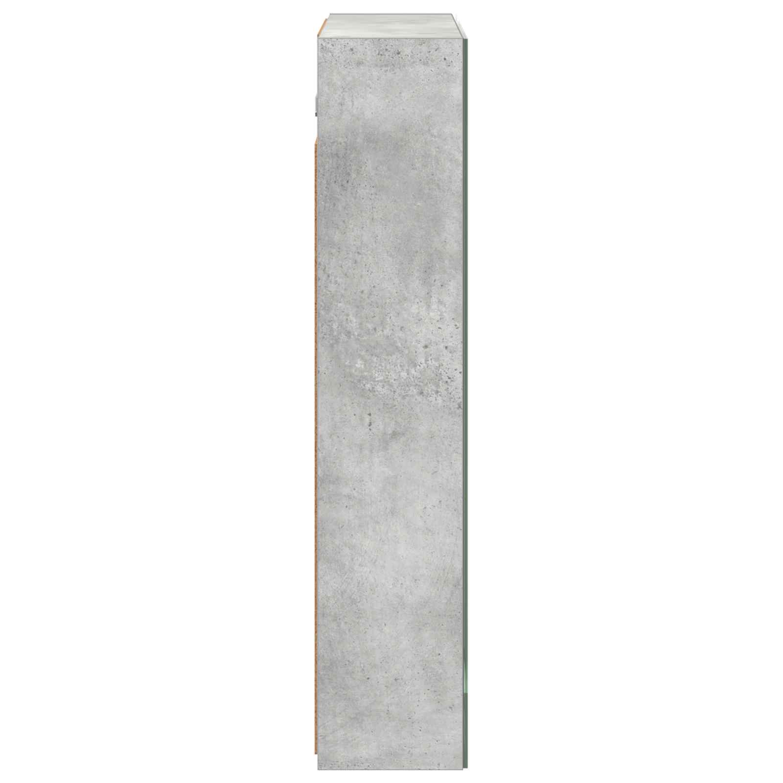 Koupelnová zrcadlová skříň Betonově šedá 60 x 14,5 x 70 cm - obrázek 7