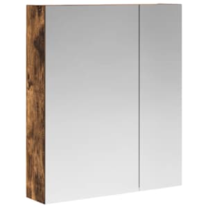 Koupelnová zrcadlová skříň Kouřový dub 60 x 14,5 x 70 cm - obrázek 2