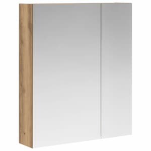Koupelnová zrcadlová skříň Umělecký dub 60 x 14,5 x 70 cm - obrázek 2