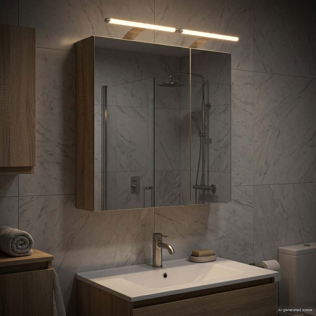 Koupelnová zrcadlová skříň Sonoma dub 60 x 14,5 x 70 cm - obrázek 4