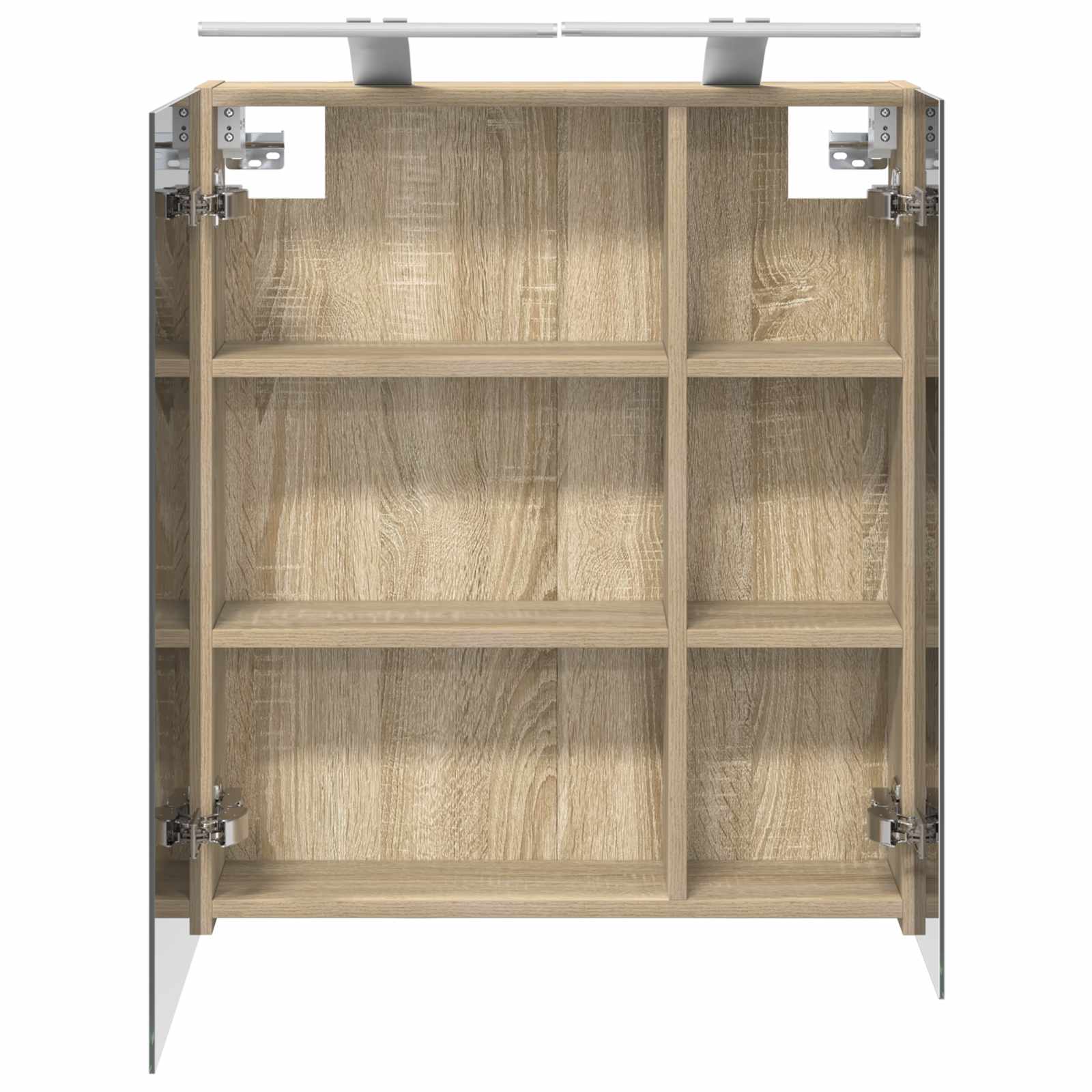 Koupelnová zrcadlová skříň Sonoma dub 60 x 14,5 x 70 cm - obrázek 7
