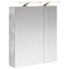 vidaXL Vannitoa peeglikapp Betoonhall 60 x 14,5 x 70 cm Tehispuit