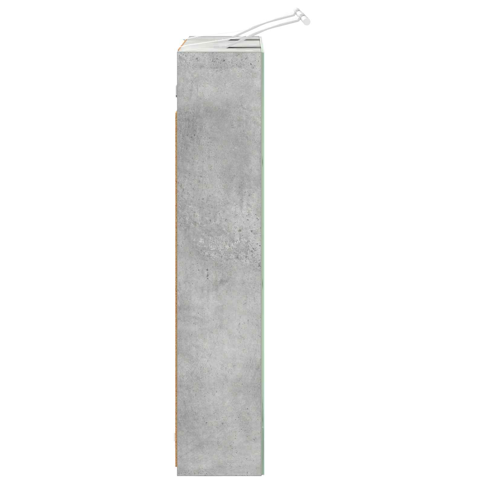 Koupelnová zrcadlová skříň Betonově šedá 60 x 14,5 x 70 cm - obrázek 8