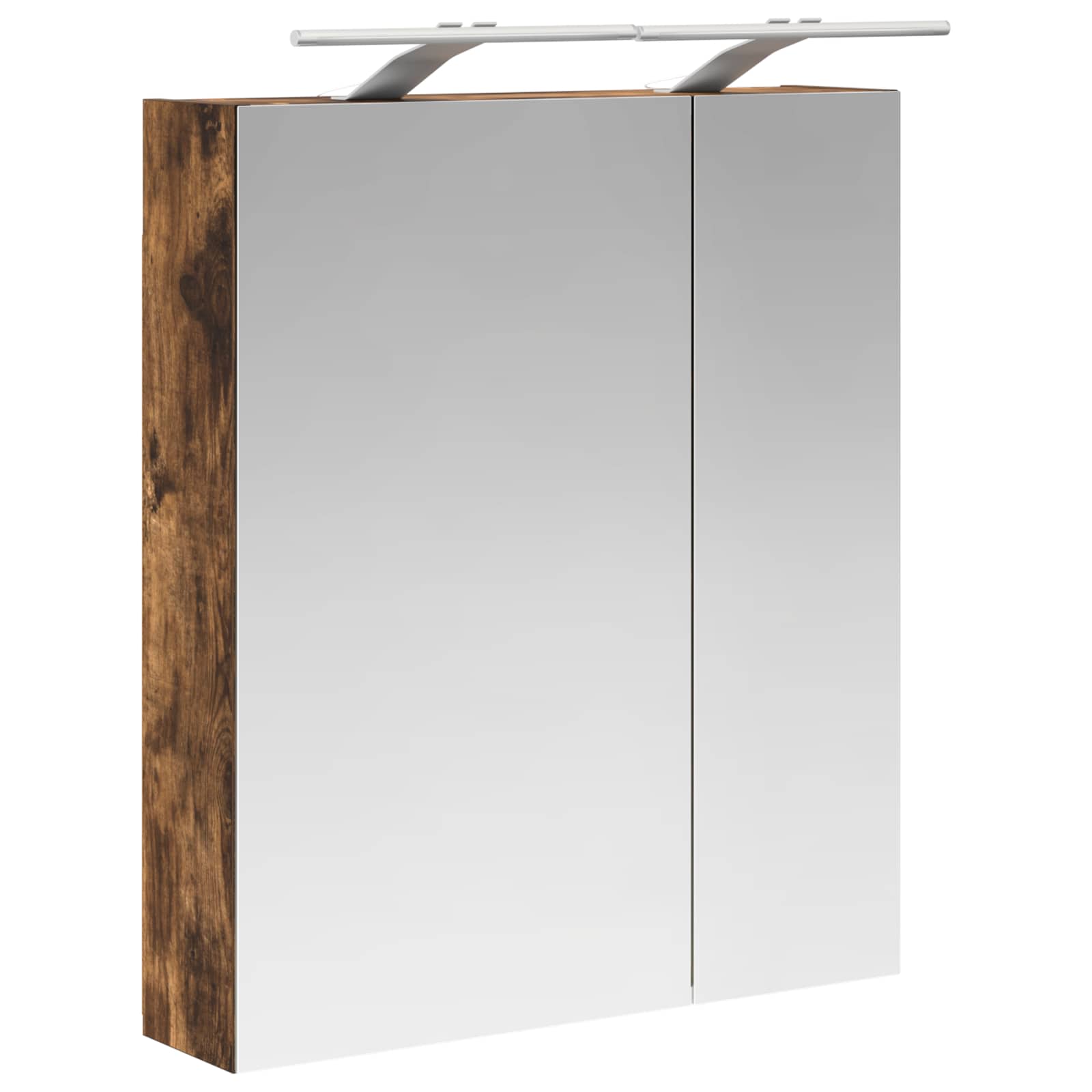 Koupelnová zrcadlová skříň Kouřový dub 60 x 14,5 x 70 cm - obrázek 5